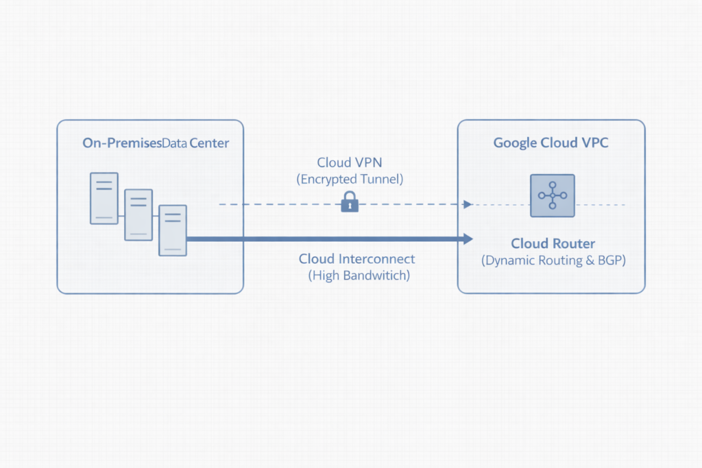 Hybrid Connectivity and Routing in Google Cloud